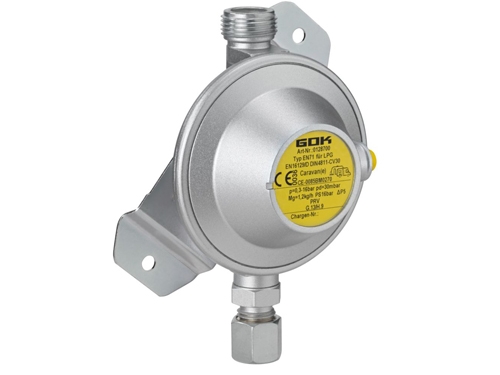 Truma DuoControl CS gas pressure regulator vertical 2 x G.36 -> 10 or